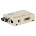 Медиаконвертер Nikomax GL-MC-UTPF-SC1F-18SM-1550-N (WDM SC 10/ 100Mb, 20 Km, ТХ1550) + БП
