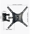 Крепление для ТВ поворотный 32"-58"  нагрузка max 25 кг, VESA max 400 х 400, чёрный