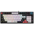 Клавиатура Defender GK-418 Hawk, проводная, игровая, USB, с подсветкой, белый/ черный, кабель 1,5 м (45418)