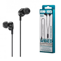 Проводные наушники Remax RW-105, jack 3.5 mm, микрофон, вкладыши, черный (RW-105)