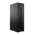 Шкаф напольный серверный 19" 42U, Ш800*В2210*Г1000, передняя дверь - перфорация, черный (NTSS-R42U80100PD/ PDD-BL)