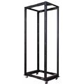 Стойка телекоммуникационная 19" 42U, двухрамная, Ш600xВ1970xГ560-1020мм, черная, Lanmaster (TWT-RACK2-42U-ADJ)