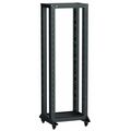 Стойка телекоммуникационная 19" 42U, двухрамная, Ш600xВ2027xГ600-1000мм, черная (LF05-42U61-2GM)