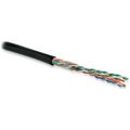 Кабель Cu UTP, Внешний, 4x2x0.51, бухта 500м., Cat5e, Hyperline (UUTP4R-C5E-S24-OUT-PE-BK-500)