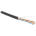 Кабель Cu UTP, Внешний, 4x2x0.51, бухта 500м., Cat5e, нг(А)-HF, Hyperline (UUTP4R-C5E-S24-OUT-LSZH-BK-500)
