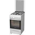Плита газовая DARINA 1D1 GM 241 008 W белый/ черный (конфорок - 4, решетки чугун)