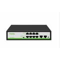 Неуправляемый POE-коммутатор 10 портов Tiandy TC-P3S010 Spec:H/ 0820/ AT/ 90 ( 8x100Мбит/ с 2x1Гбит/ с, 8xPOE, PoE‑бюджет 90 Вт) корпус - металл