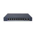 Управляемый PoE-коммутатор 10 портов Hikvision DS-3E1310P-EI/ M (8х100Мбит/ с2х1Гбит/ с, 8хPoE, PoE‑бюджет 60 Вт) начального уровня