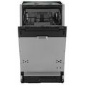 Посудомоечная машина встраиваемая Gorenje GV561D10 серебристая (узкая , вместимость - 11 комплектов, расход воды - 9.5 л)