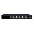 Неуправляемый POE-коммутатор 26 портов NetLan NLS-1226P (24x100Мбит/ с 2x1Гбит/ с, 2xSFP, 24xPOE, PoE‑бюджет 320 Вт) корпус - металл