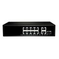 Неуправляемый POE-коммутатор 11 портов NetLan NLS-1211P (8x100Мбит/ с 3x1Гбит/ с, 1xSFP, 8xPOE, PoE‑бюджет 250 Вт) корпус - металл