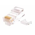 Коннектор RJ-45 Cat5e 50 микрон, неэкранированный, со вставкой, Nikomax (NMC-RJ88RZ50UD2-100) упаковка 100 шт