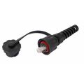 Коннектор RJ-45 индустриальный, Cat6 50 микрон, неэкранированный, IP67, Nikomax (NMC-RJ88RA50UE3-IS-BK)