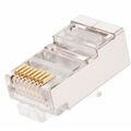 Коннектор RJ-45 Cat6 50 микрон, экранированный, Nikomax (NMC-RJ88RZ50SE1-100) упаковка 100 шт