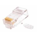 Коннектор RJ-45 Cat6 50 микрон, неэкранированный, со вставкой, Nikomax (NMC-RJ88RZ50UE3-100) упаковка 100 шт