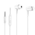 Проводные наушники -XO- EP57, jack 3.5 mm, микрофон, внутриканальные, белый (6920680831067)