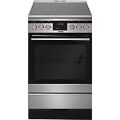 Плита электрическая Hansa FCCX58225 серебристый (конфорок 4 шт, духовка 65 л, 50 см x 85 см x 60 см)