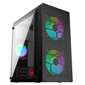 Корпус Bloody Mini-Tower BD-CC101F (без БП, Боковое стекло, Вентиляторы 120мм: 2xFRGB, ГхВхШ: 315x365x189, ) BD-CC101F-BK