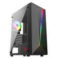 Корпус Bloody Midi-Tower BD-CC106F (без БП, Боковое стекло, Вентиляторы 120мм: 4xARGB, ГхВхШ: 350x482x200, ) BD-CC106F-BK