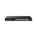 Неуправляемый POE-коммутатор 28 портов Tenda TEG2228P-24-410W ( 26x1Гбит/ с, 2xSFP, 24xPOE, PoE‑бюджет 370 Вт) корпус - металл