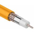 Кабель коаксиальный RG-6U нг(А)-HF, Cu/ Al/ Cu, 64%, 75Ом, бух.100м, Внутренний, оранжевый Rexant (01-2654)