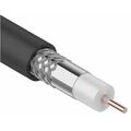 Кабель коаксиальный RG-6U, 75Ом, CCS/ Al/ Al, 64%, бух.100м., Внешний, черный, Rexant (01-2202)