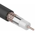 Кабель коаксиальный RG-6U, 75Ом, Cu/ Al/ Cu, 64%, бух.305м., Внешний, черный Rexant (01-2232)
