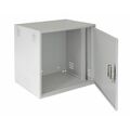 Бокс антивандальный 19" 12U Ш600xВ605xГ600мм, настенный, петельная дверь, замок сувальдный, IP20, 32,5кг, до 100кг, светло серый (EC-WS-126060-GY)