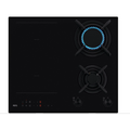 Комбинированная варочная панель AEG HDB64623NB черный (конфорок газ. - 2 шт, конфорок индукционных - 2. панель - стеклокерамика, 56х49 см)