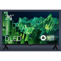 Телевизор 24" Tuvio TD24HFBHH11 60 Гц, тюнер DVB-S2; DVB-T; DVB-C; DVB-S; DVB-T2, HDMI х2, USB х2, мощность звука: 10 Вт,  чёрный