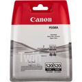 Картридж: Canon PGI-520 BK TWIN (2 шт) [для Canon IP3300/ 3500/ 4200/ 4200 MP500/ 510/ 520/ 530/ 600/ 610/ 800/ 830] (2932B012)