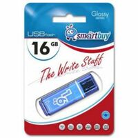 Флеш-накопитель Smartbuy 16Gb USB2.0 Glossy Голубой (SB16GBGS-B)