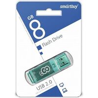 Флеш-накопитель Smartbuy 8Gb USB2.0 Glossy Зеленый (SB8GBGS-G)