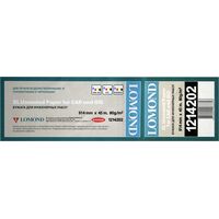 Бумага рулонная Lomond 80 гр/ м², 45 м, 914 мм, Инженерная, Офсетная, Премиум, 2 дюйма (50.8 мм) (1214202)