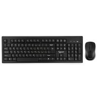 Комплект (клавиатура + мышь) Gembird KBS-8002, беспроводной, классический, Радио(USB), черный (KBS-8002)