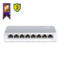 Неуправляемый коммутатор 08 портов: TP-Link TL-SF1008D (08 портовХ10/ 100 Мбит/ сек) корпус - пластик