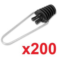 Зажим натяжной, для круглого кабеля (диаметр 5-6,5 мм, нагрузка до 2Кн) H3M-Klin модифицированный, с монтажным фиксатором, упаковка 200 шт