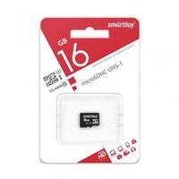 Карта памяти microSDHC Smartbuy 16Gb Class 10 UHS-I без адаптера (SB16GBSDCL10-00LE)