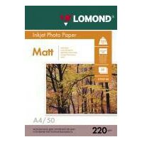 Фотобумага Lomond двусторонняя, матовая, A4 (210x297мм), 220 гр/ м², 50л (0102144) Фотобумага Lomond двусторонняя, матовая, A4 (210x297мм), 220 гр/ м², 50л (0102144)