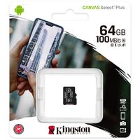 Купить Карта памяти microSDXC 64Gb Kingston UHS-I Class 10 CANVAS Select Plus без адаптера (SDCS2/ 64GBSP) в Симферополе, Севастополе, Крыму