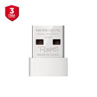 Адаптер Wi-Fi: MERCUSYS MW150US (USB 2.0, 2,4 ГГц