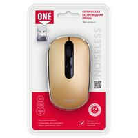 Мышь Smartbuy ONE 262AG оптическая, беспроводная, Радио USB, бронза (SBM-262AG-O)