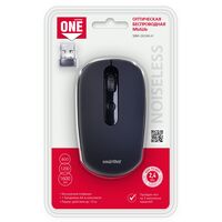 Мышь Smartbuy ONE 262AG оптическая, беспроводная, USB, офисная, бесшумный клик, черный (SBM-262AG-K)
