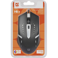 Мышь Defender Hit MB-601 оптическая, проводная, USB, с подсветкой, черный (52601)