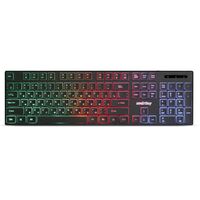Клавиатура Smartbuy ONE 240, проводная, мультимедийная, USB, с подсветкой, черный (SBK-240U-K)