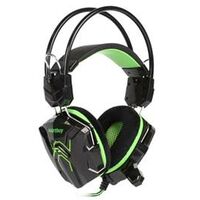 Наушники полноразмерные Smartbuy Rush COBRA с микрофоном, игровые, mini jack 3.5 mm, черный/ зеленый (SBHG-1200)