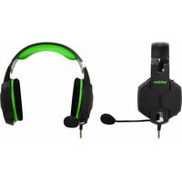 Наушники полноразмерные Smartbuy Rush VIPER с микрофоном, игровые, mini jack 3.5 mm, черный/ зеленый (SBHG-2100)