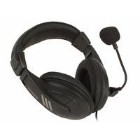 Наушники полноразмерные Defender Gryphon 750U с микрофоном, USB, черный  (63752)