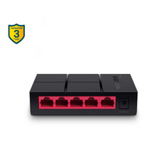 Неуправляемый коммутатор 05 портов: MERCUSYS MS105G ( 5x1Гбит/ с) корпус - пластик