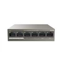 Неуправляемый POE-коммутатор 06 портов: Tenda TEF1106P-4-63W (6x10/ 100 ;4xPOE ; PoE‑бюджет 63 Вт) корпус - металл Неуправляемый POE-коммутатор 06 портов: Tenda TEF1106P-4-63W (6x10/ 100 ;4xPOE ; PoE‑бюджет 63 Вт) корпус - металл
